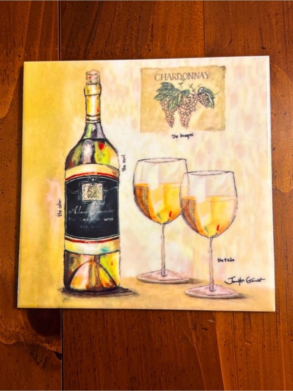 Chardonnay Wine Tile